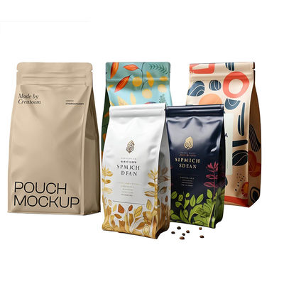 3kg 5kg 20kg 2lb Eco-Friendly Bottom Coffee Bean Bag Dengan Valve