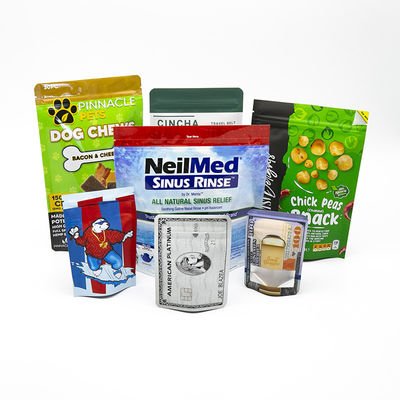 Kantong kemasan makanan plastik, Stand Up Zipper Bag Manufacturer, Aluminium Foil Composite Bag