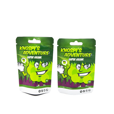 Tas Mylar Cigar Tembakau 3 Sisi Seal Tas Kemasan Tembakau Custom Printed Aluminium Foil Zip Plastic Packaging Bag