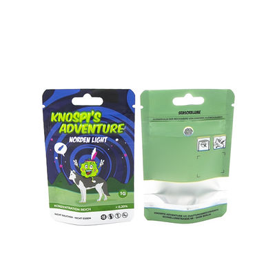 Percetakan khusus Kemasan yang dapat ditutup kembali Kemasan anti bau zipper tahan anak Kemasan Mylar Untuk Rumput Tembakau Kemasan Rokok