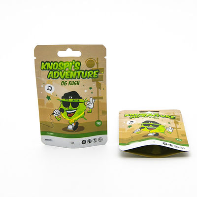 Kantong Zip Mylar Tanpa Bau untuk Penyimpanan Tembakau / Rokok