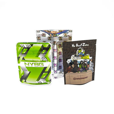 Disesuaikan Tiga Sisi Disegel Tembakau Cigar Mylar Tas Printable Desain