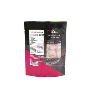 Custom Stand Up Zipper Bag Untuk Nut Food Mendukung Open Window