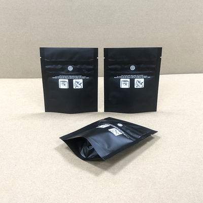 1g Ukuran Kecil Tas Anak Hitam Dengan Kunci Zipper Plastik