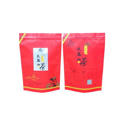 Stand Up Aluminium Plastik Kantong Dengan Perlindungan Kelembaban Dengan Zipper Penyimpanan Makanan