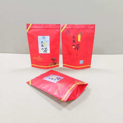 Tas Mylar yang dapat disesuaikan yang dapat dicetak kembali Kantong berdiri dengan ritsleting untuk penyimpanan makanan