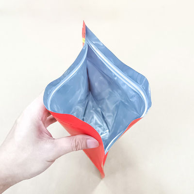 Aluminium Metallized Bags untuk Makanan dan Makanan ringan dengan Reusable Zipper Safety Food Storage