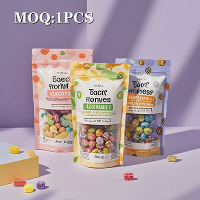 Custom Logo Mylar Bags 3 Side Segel Kantong Dengan Zip Lock Plastik Stand Up Tembakau Kemasan