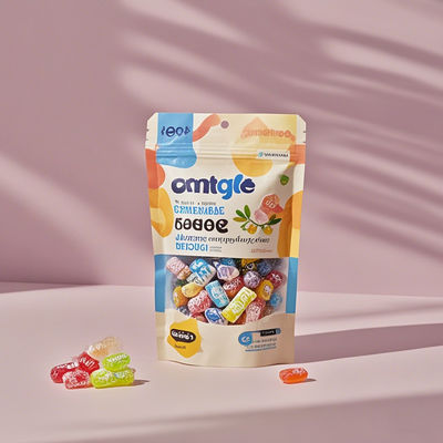 Eco Friendly Daur Ulang 3 Sisi Segel Kantong Plastik kantong ritsleting daur ulang kantong mylar