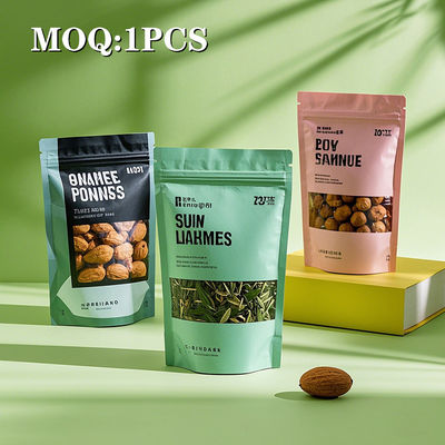 Food Grade Mylar Bags Stand Up Bag With Zipper Top Moisture Proof Aluminium Foil Pengemasan Makanan