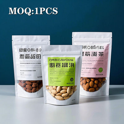 Kemasan anti bau Cetak Zip Custom Ziplock Logo Plastik Stand Up Pouch Kemasan Makanan Mylar Kantong yang dapat ditutup kembali