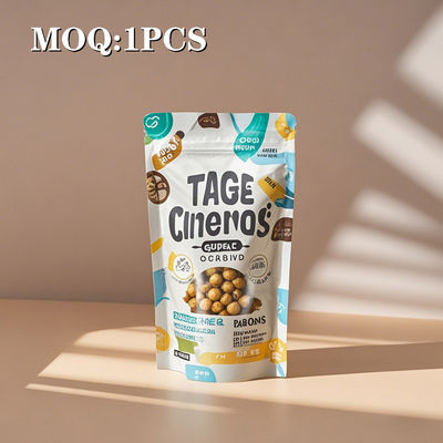 Daging kacang, biji-bijian dan kacang-kacangan yang kokoh Kantong kemasan makanan dengan nuansa profesional dan ziplock yang dapat ditutup kembali