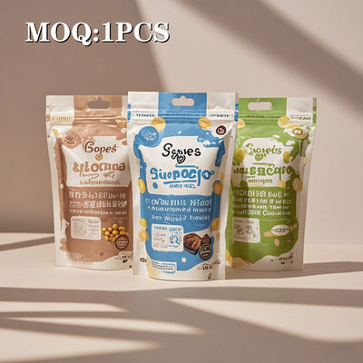 Super Low MOQ 1 Piece Fast Delivery Custom Digital Printing Harga Grosir Food Packaging Bag Mylar Bag