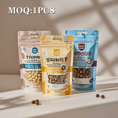 Tas Stand-up Custom Printed untuk Permen dan Teh 3.5g 7g 14G 1oz 1lb 1kg Food Frosted Mylar Zipper Bag