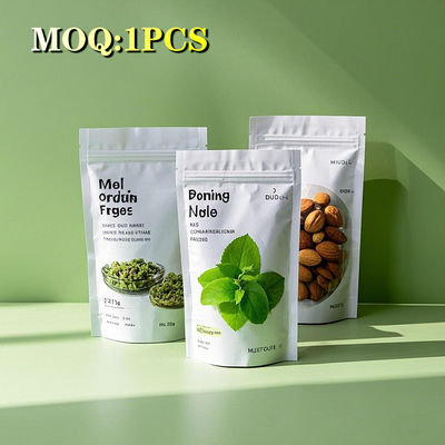 Percetakan Berwarna Mat Custom 90g Herbal Tea Packaging Stand Up Bag