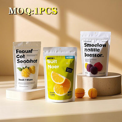 Customized Matte Aluminium Foil Stand-Up Bag Untuk Snack Teh Cokelat Dan Kopi Kemasan Dengan Desain Bentuk Bebas