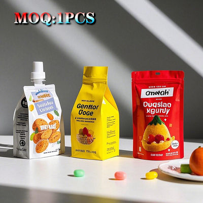 Grosir Custom Printed Durable Food Grade Sealable Childproof Gummy Candy Die Cut 3,5 kantong Mylar