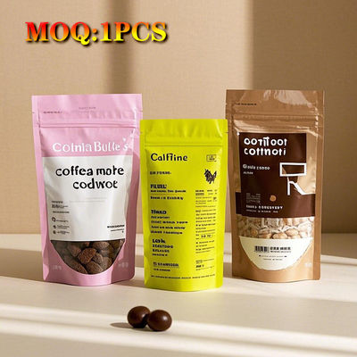 Childproof Zipper Bag Aluminium Foil Composite Packaging Food Grade Stand-up Child-Protective Support Logo yang disesuaikan
