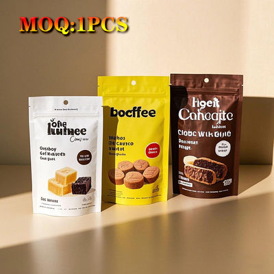 Kemasan Logo Khusus 1oz 28g / 7 Gram / 4x5 Inch 3.5 G Makanan Permen Cookie Bau Proof Zipper Mylar Kantong Plastik