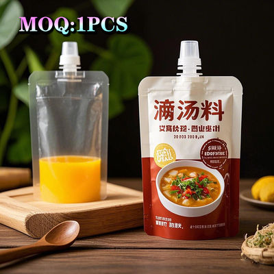 Kemasan Eco Custom Plastik Cairan Daur Ulang Spout Pouch Minum Jus Squeeze Bags Mencuci Deterjen Cairan Kemasan Doypack