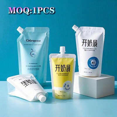 Custom Printing Plastic Liquid Packaging Refill Squeeze Baby Food Juice Spout Bag Stand Up Drink Bag dengan Spout