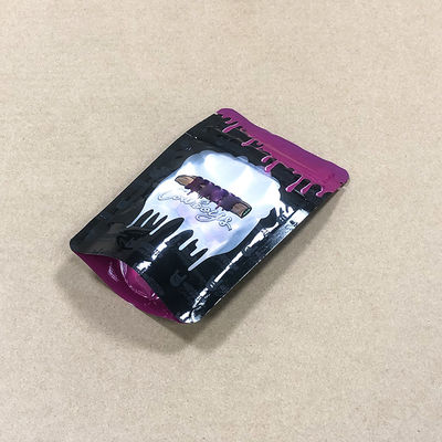 Food Grade Thumb Pocket Dengan Zipper Disegel dalam Kesegaran Dan Bau