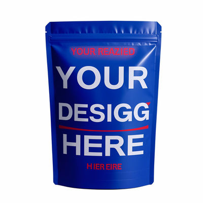 Custom 3.5g Mylar Bags - Kantong Stand-Up Aluminium Foil yang bisa ditutup kembali dengan Ziplock untuk kemasan kue yang tahan bau dan tahan anak