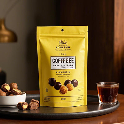 FDA Certified Food Packaging Bags With Stand Up Plastic Zipper  Custom Printed Durable Pouches