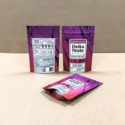 ASTM D3475 Sertifikasi Kantong Bintang Anak Untuk Penyimpanan Weed Gummy & Obat