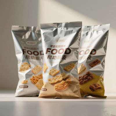 Kantong foil aluminium BOPET kelas industri yang dapat digunakan kembali Bulk Kopi Snack Penyimpanan Dengan Penutupan Zipper