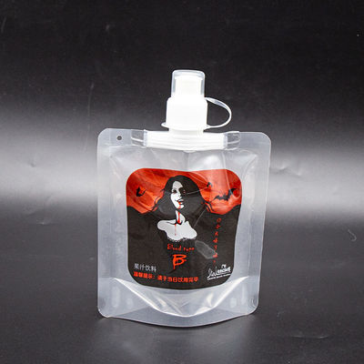 Liquid Spout Bags Wholesale for Liquids Packaging Leakproof Spout 3/4 Layer Laminate Dripless Nozzle Percetakan & Ukuran Khusus