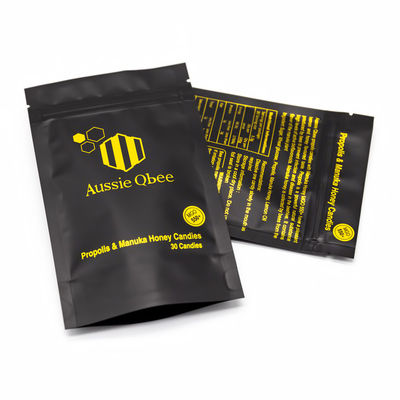 Kantong kemasan komposit aluminium multi-lapisan untuk permen / makanan ringan / farmasi Solusi kemasan CR yang dapat disesuaikan