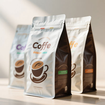 Kemasan Kopi Premium Tas Mylar Aroma Lock Valve & 99% UV Light Blocking