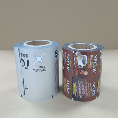 High Barrier 3-Layer Coffee Roll Film Moisture Proof Freshness Lock Packaging for Coffee Beans / Powder Ukuran / Ketebalan yang Disesuaikan