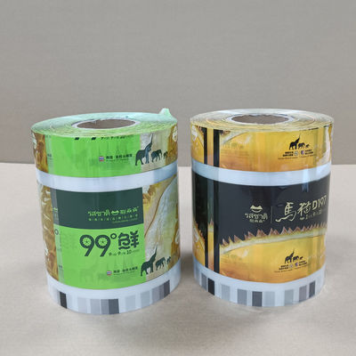 Film kemasan OPP dengan ketahanan air 18-50 Mikron Layer Custom Printed BOPP Lamination Untuk Makanan / Pakaian / Farmasi.