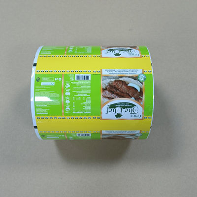 High Barrier Salad Dressing Roll Film Custom Printed Recyclable Packaging Untuk Industri Pangan