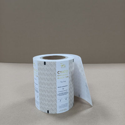Premium Tea Packaging Film High-Barrier Multilayer Composite Material Kelembaban / Oxygen Proof Freshness Lock untuk Tas Teh & Sachet Ukuran & Pencetakan Disesuaikan Sertifikasi SGS / FDA