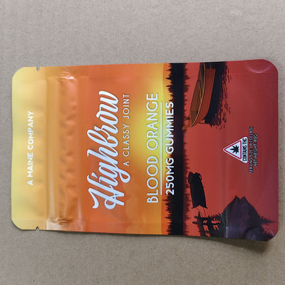 Kantong tahan anak Kemasan komposit plastik keamanan tinggi untuk farmasi, CBD & pabrik makanan Langsung, MOQ rendah