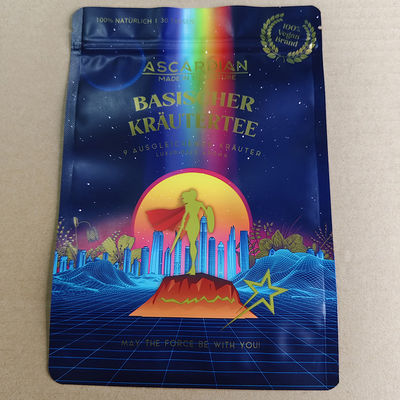 Stand Up Bag dengan Seal Peelable Medical Grade Composite Packaging untuk Kosmetik Transparan & Tamper Proof