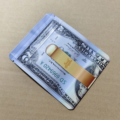 Custom Dollar-print Childproof Bags Astm Iso-sertifikasi & Daur Ulang Pet / al / pe Laminates