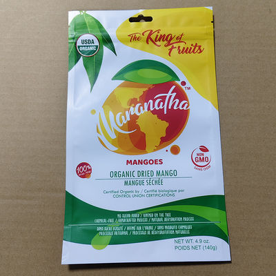 OEM 8-Side Vacuum Sealed Mango Dried Snack Bags ISO9001 Sertifikasi & Pengisian Asptik Kompatibel