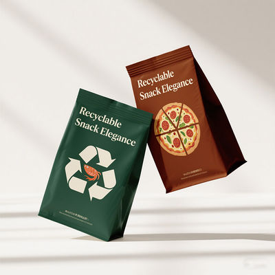 Grosir Tas Kemasan ramah lingkungan bersegel 8 sisi Daur Ulang Ukuran Disesuaikan