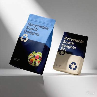 Kantong Segel 8 Sisi Langsung dari Pabrik dengan Penutup Ritsleting Tahan UV untuk Ekspor Makanan Global