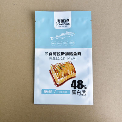 Tas makanan ringan daging segar yang mudah robek Kemasan tahan kebocoran untuk Jerky Charcuterie 4oz 6x8in