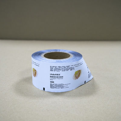 FDA PET/AL/PE Foil Roll Untuk Protein Powder Packaging High Barrier Disesuaikan