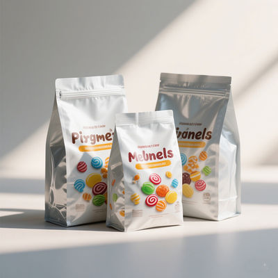 Kantong Mylar Cetak Kustom Dengan Jendela Transparan | Branding Gravure 8 Warna