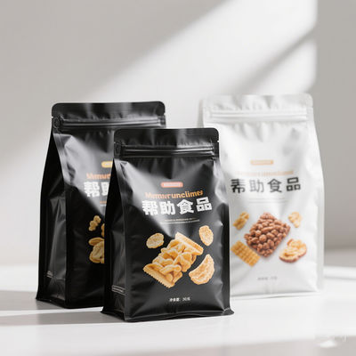 Kantong Mylar Hitam Buktinya Bau Dengan Kunci Zip 5.0 Mil Ketebalan & Hologram Anti-pemalsuan