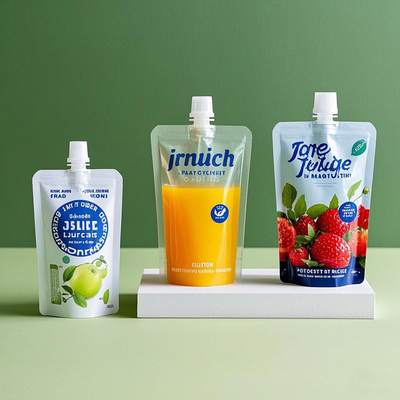 Grosir Stand Up Spout Bag Minum Plastik Packing Bag Liquid Bags Juice Package Makanan Spout Bags