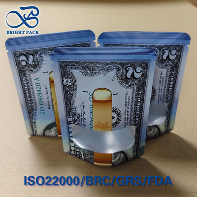 Kantong Tahan Anak Segel 3 Sisi Pola Dolar AS Cetak Kustom - Bersertifikasi ASTM