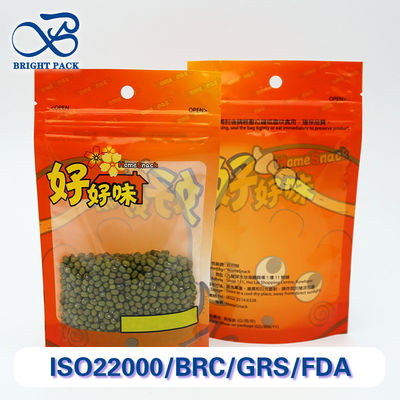 Kantong Berdiri Ringan dan Dapat Didaur Ulang dengan Jendela Transparan untuk Pengemasan Makanan yang Menampilkan Pencetakan yang Dapat Disesuaikan.